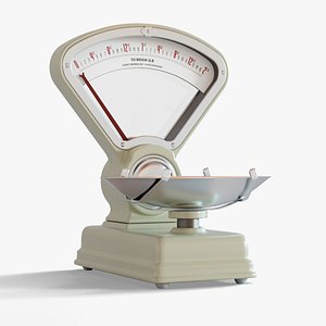 Vintage Grocery Store Scale 3D
