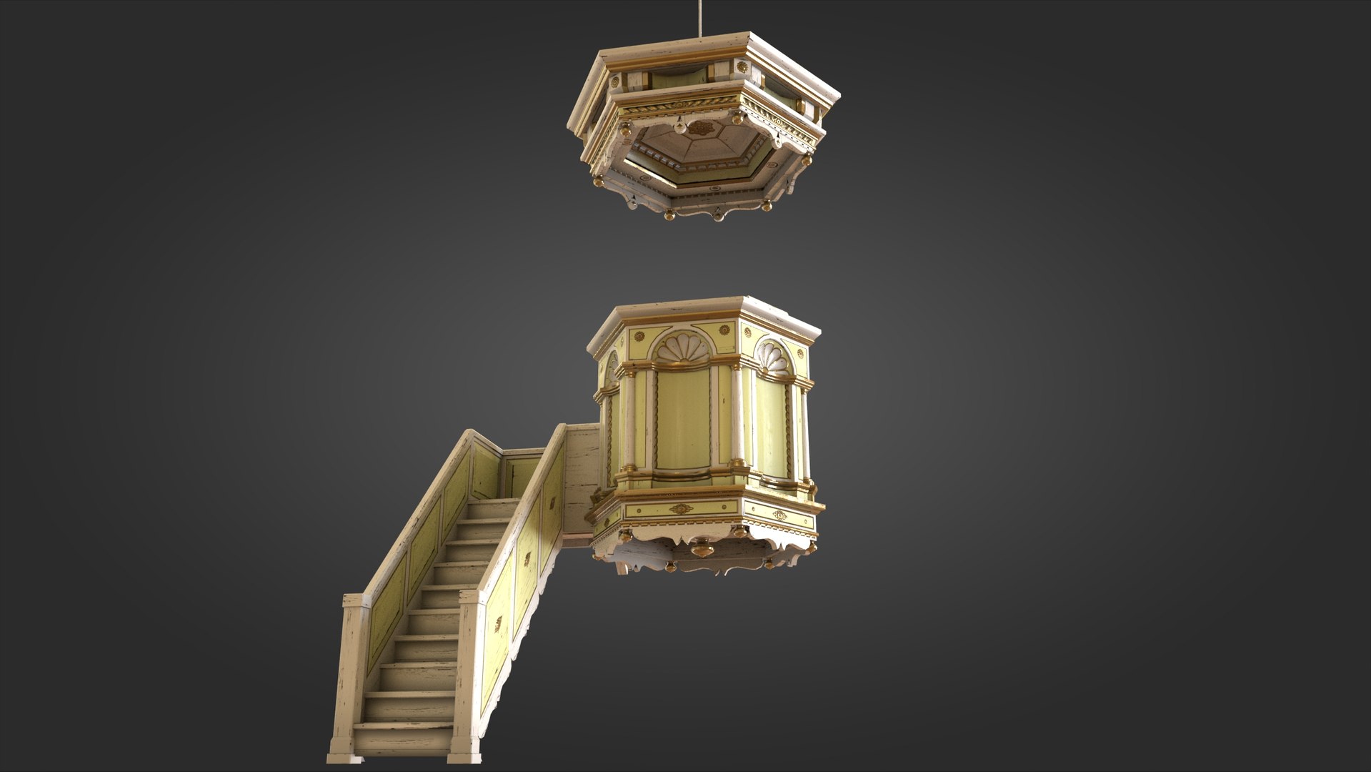 Medieval Church Pulpit White Yellow - PBR 3D model https://p.turbosquid.com/ts-thumb/Bu/9Rex4N/wW/pulpit_white_yellow_1_01/jpg/1637502655/1920x1080/fit_q87/77dd29d866ddd53bf3a4ba98f0a0a75d57a319b0/pulpit_white_yellow_1_01.jpg