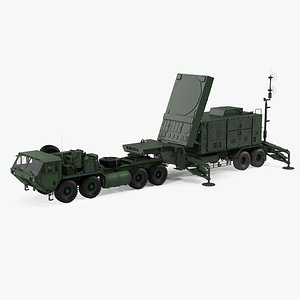 HEMTT M985 with Patriot AN MPQ53 Radar Green