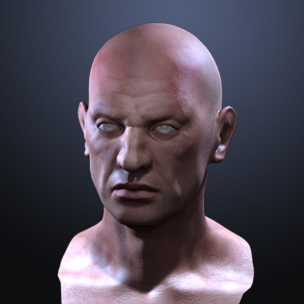 maya realistic male head