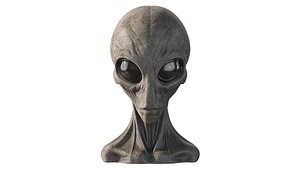 Bust of an alien model