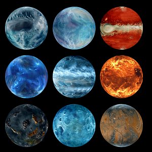 Photorealisctic Alien Pandora Solar System
