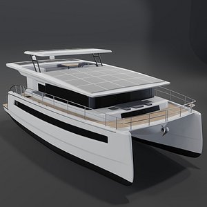 Silent 60 solar powered catamaran model
