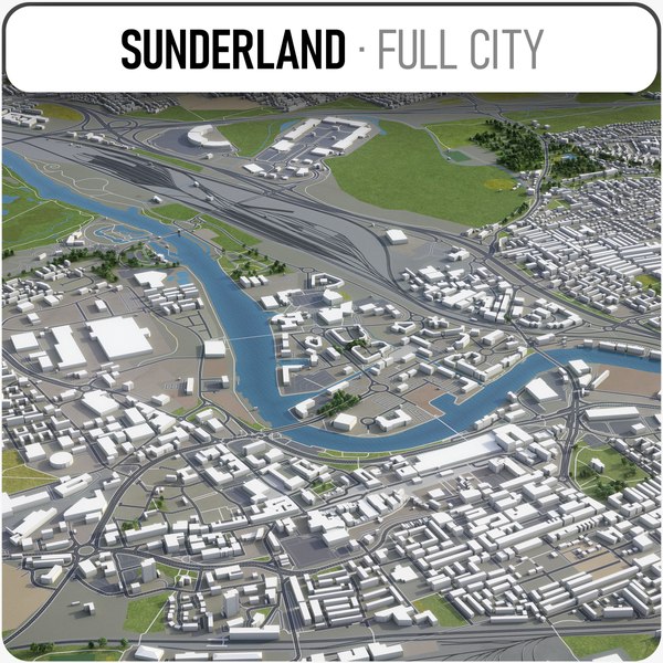 3D sunderland surrounding -