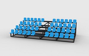 3D grandstand 05 3D model