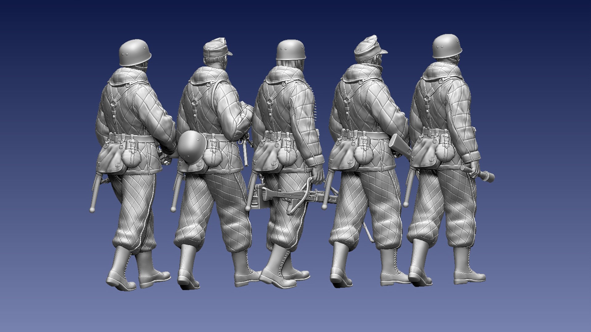 3D German Paratroopers Model - TurboSquid 1901489