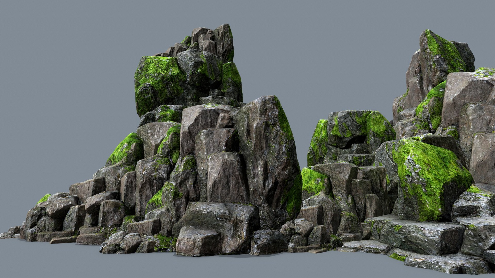3D Forest Rocks - TurboSquid 2208470
