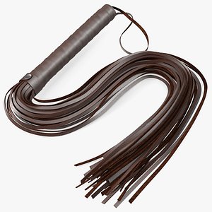 Folded Short Whip Brown Leather