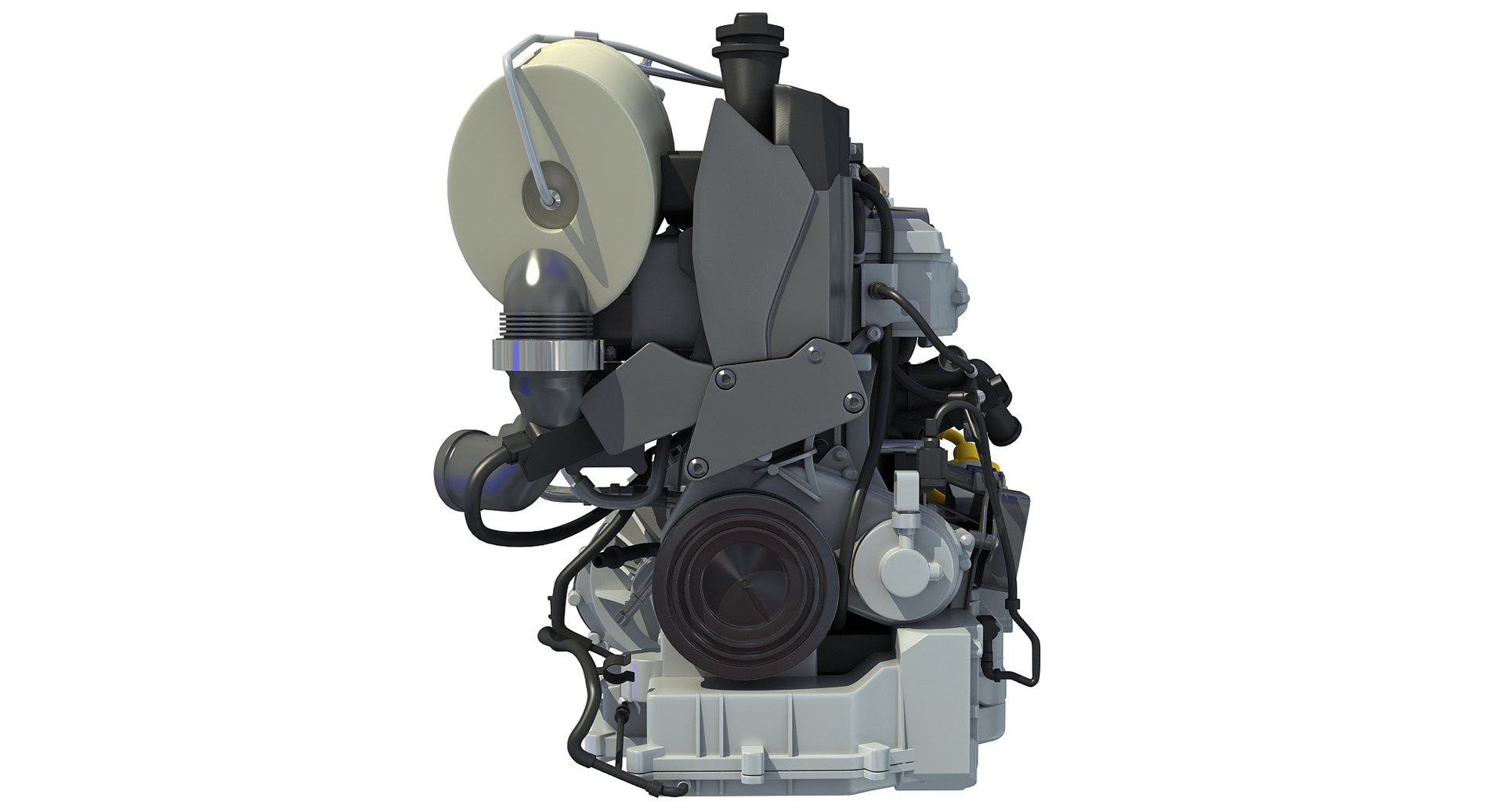 volkswagen xl1 engine 3d model