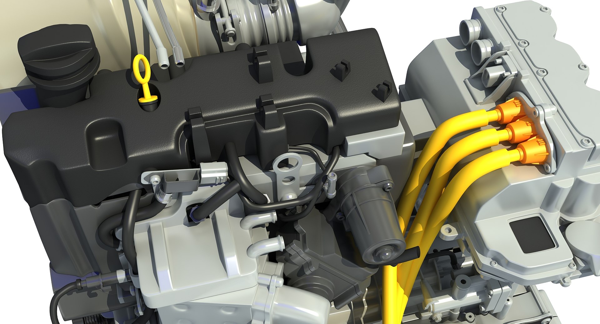 volkswagen xl1 engine 3d model