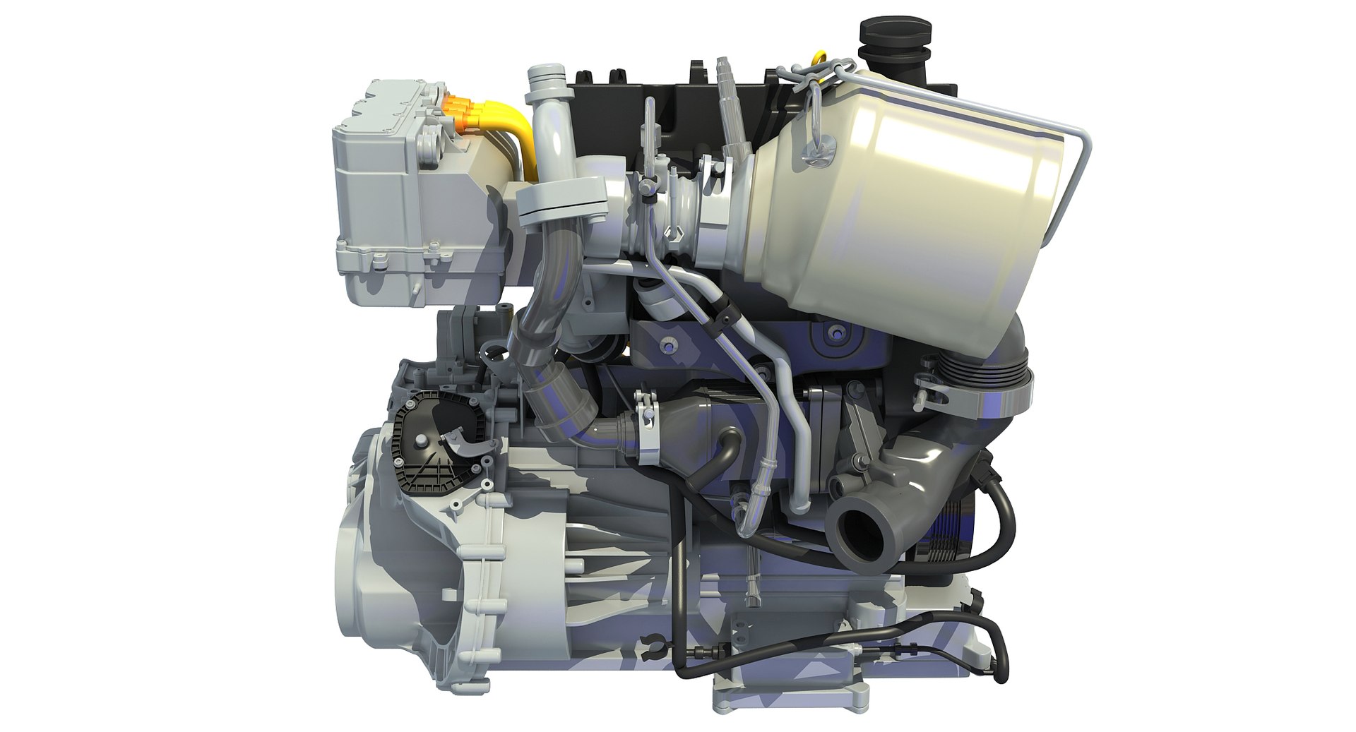 volkswagen xl1 engine 3d model