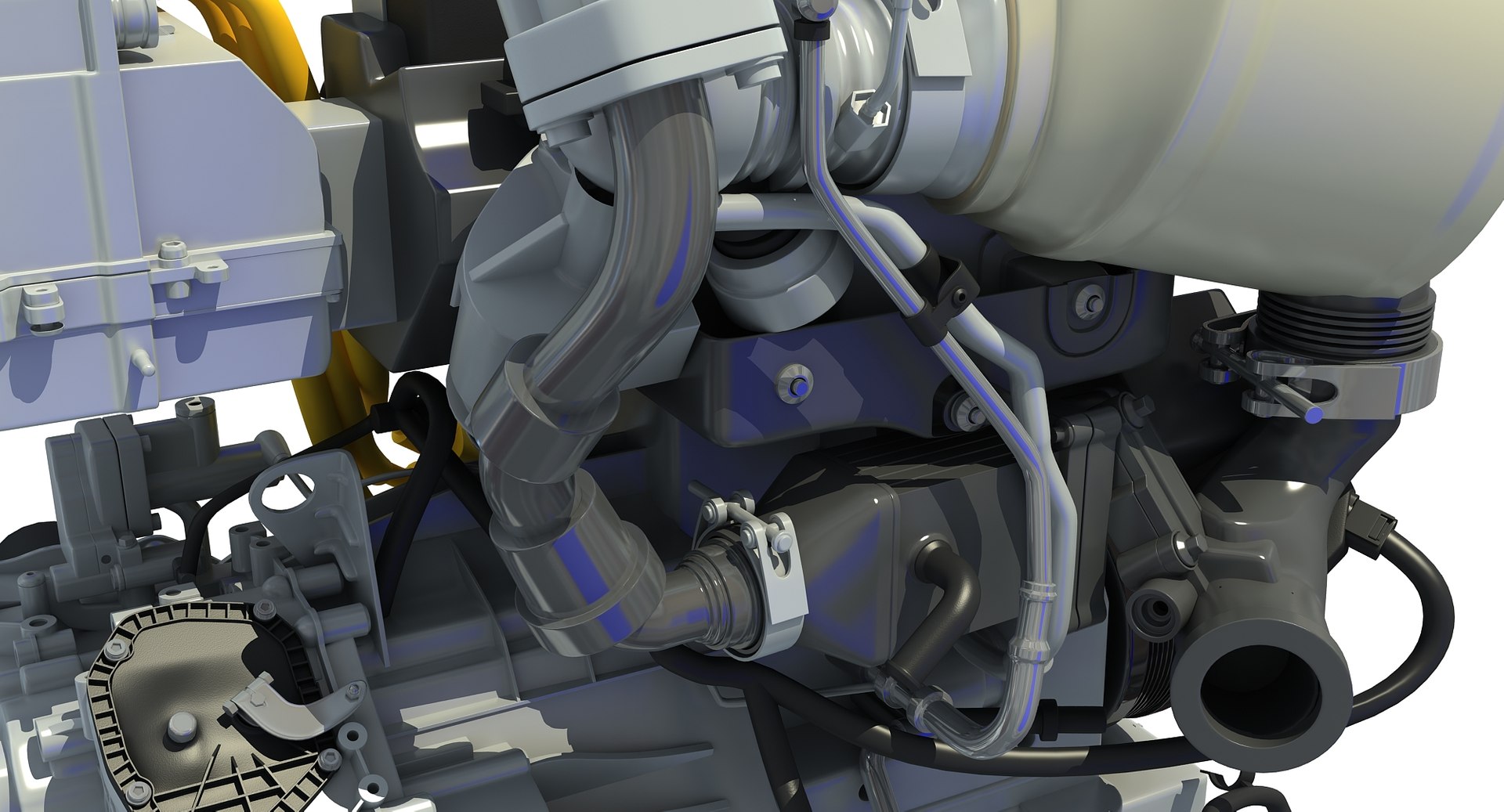 volkswagen xl1 engine 3d model
