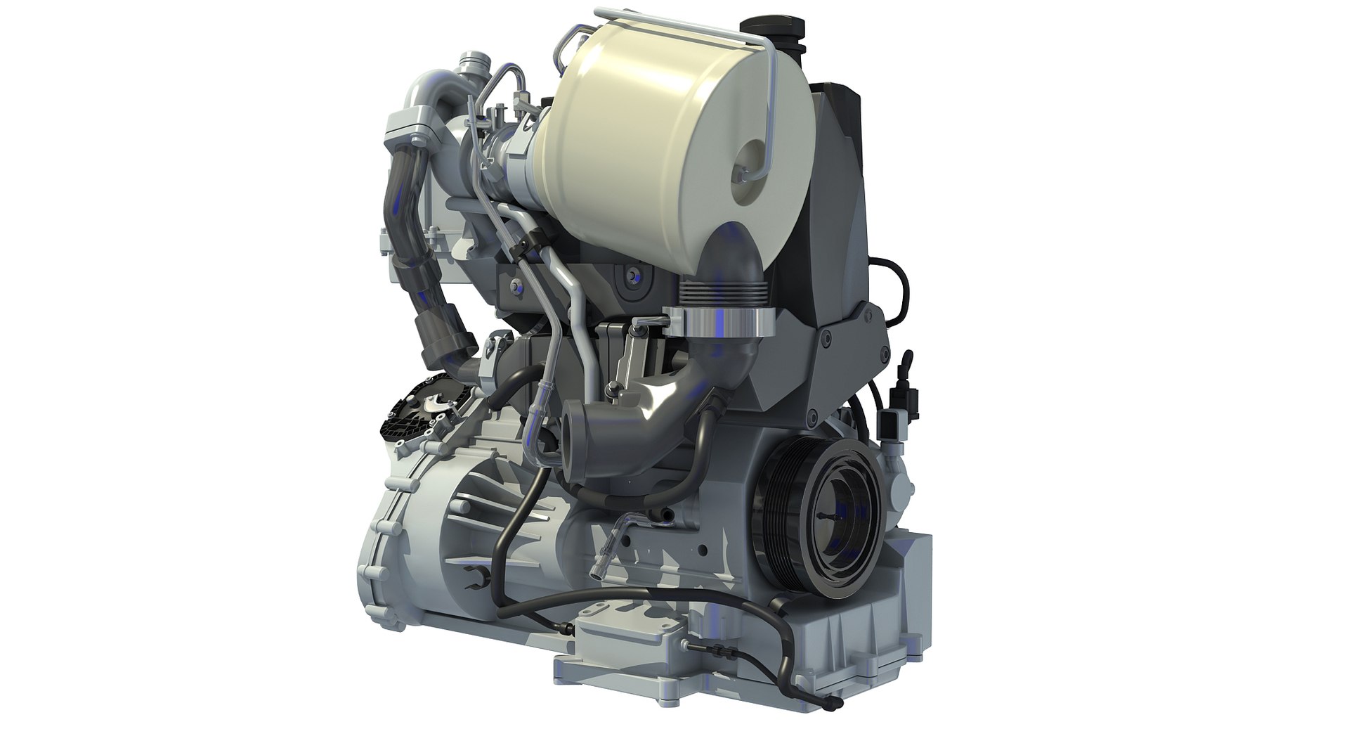 volkswagen xl1 engine 3d model