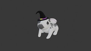 Bunny with hat 3D model