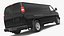 Грузовой фургон Chevrolet Express 2016, черный, упрощенный