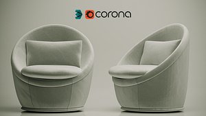 3D Modern Swivel Chair