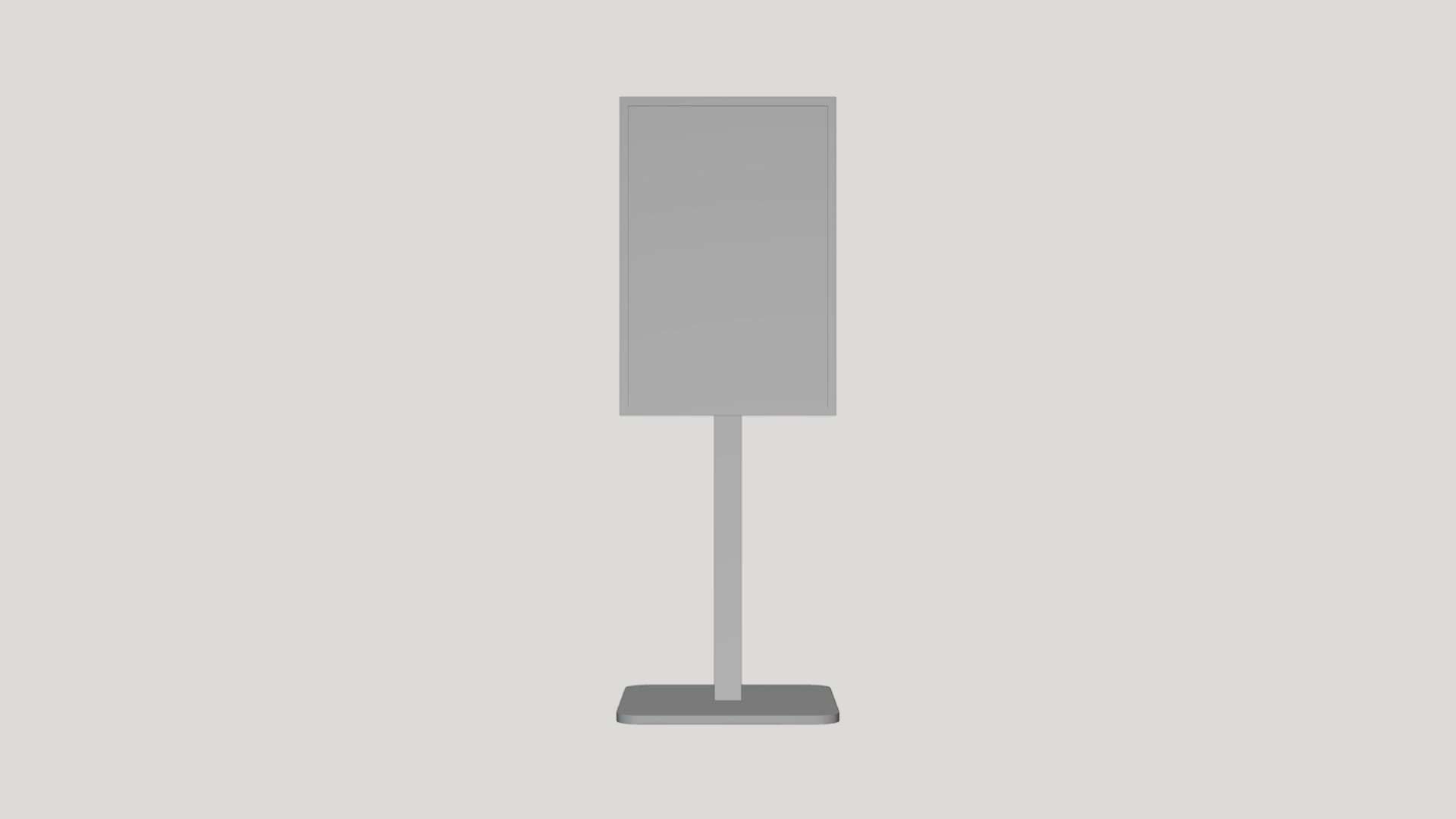 Basic Display Stand - Geometry Only No Textures No Materials 3D Model ...