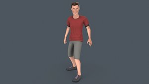 Tall Young Boy 3D model