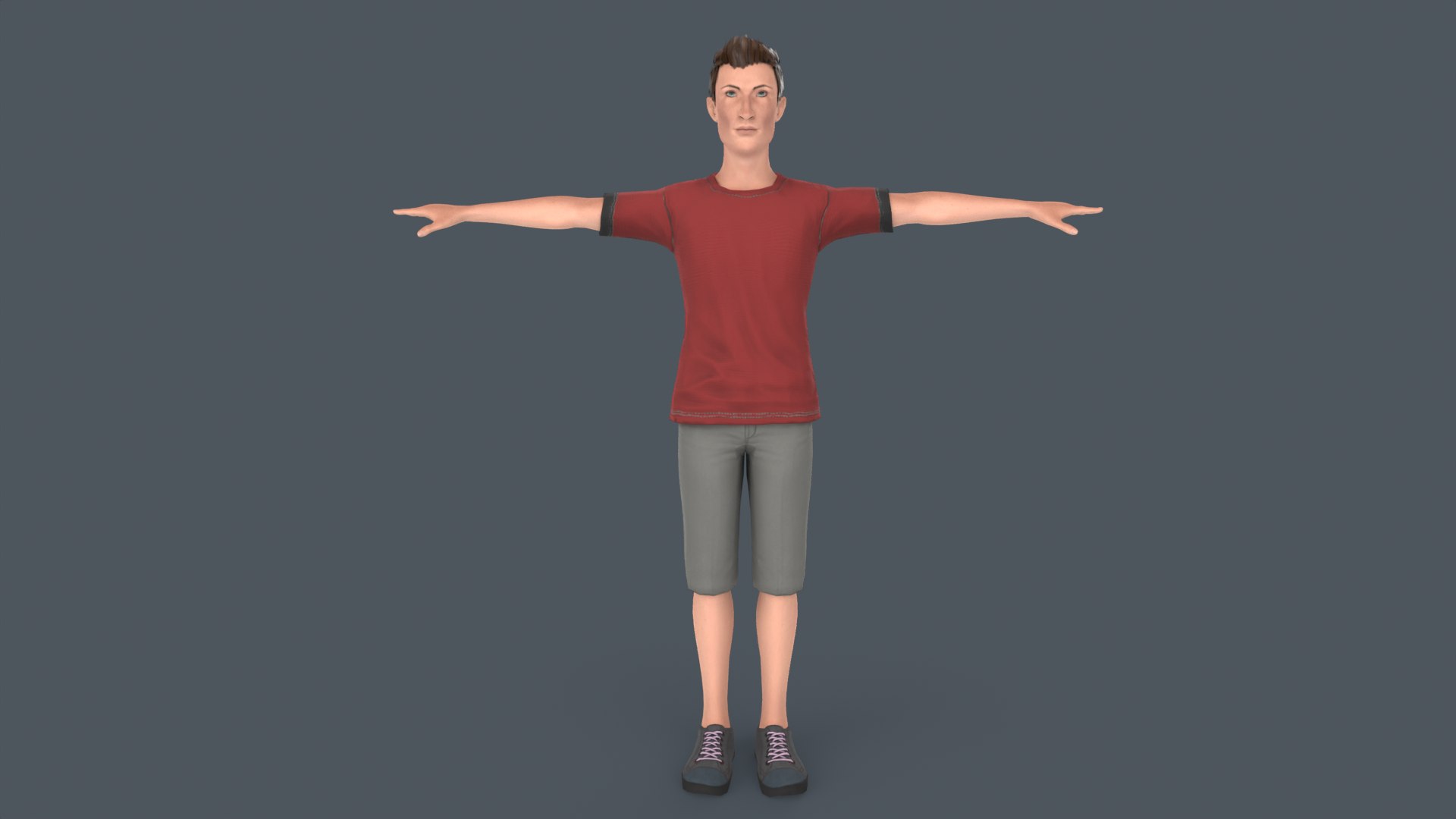 Tall Young Boy 3D model - TurboSquid 1947313