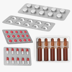 3D model Blister pack collection