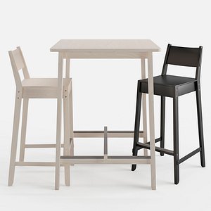 bar table chair norraker model