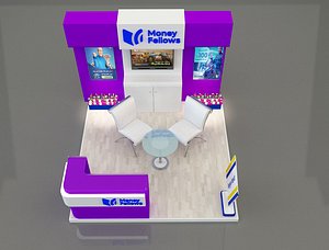 3D Booth Exhibition Stand a 652c model