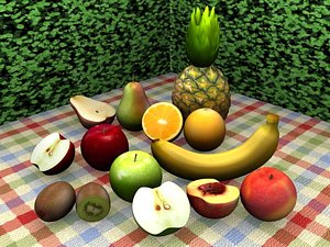 3ds max set fruits