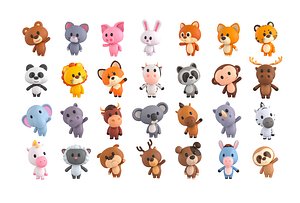 Pack007 Rigged Cartoon Character Pack 1