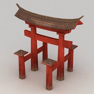 Lowpoly Torii Gate
