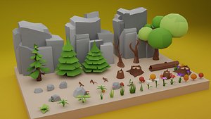 3D Tree and Plant Pack model