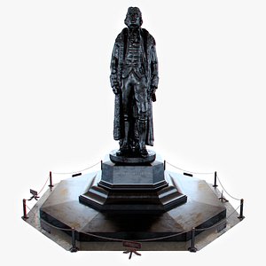 3D Jefferson Memorial Statue