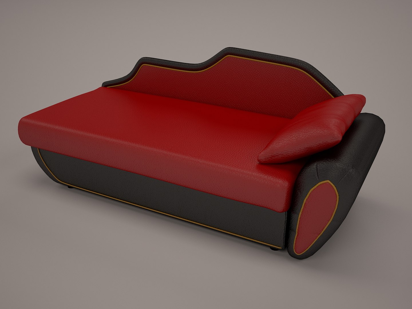 Simple Sofa 3d Model