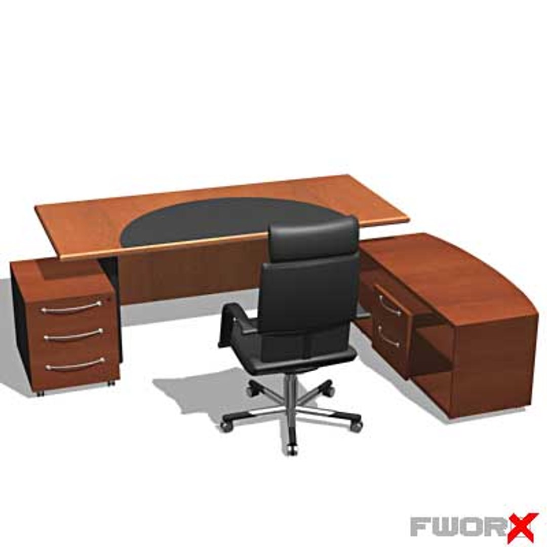 Desk Executive 3d Model
