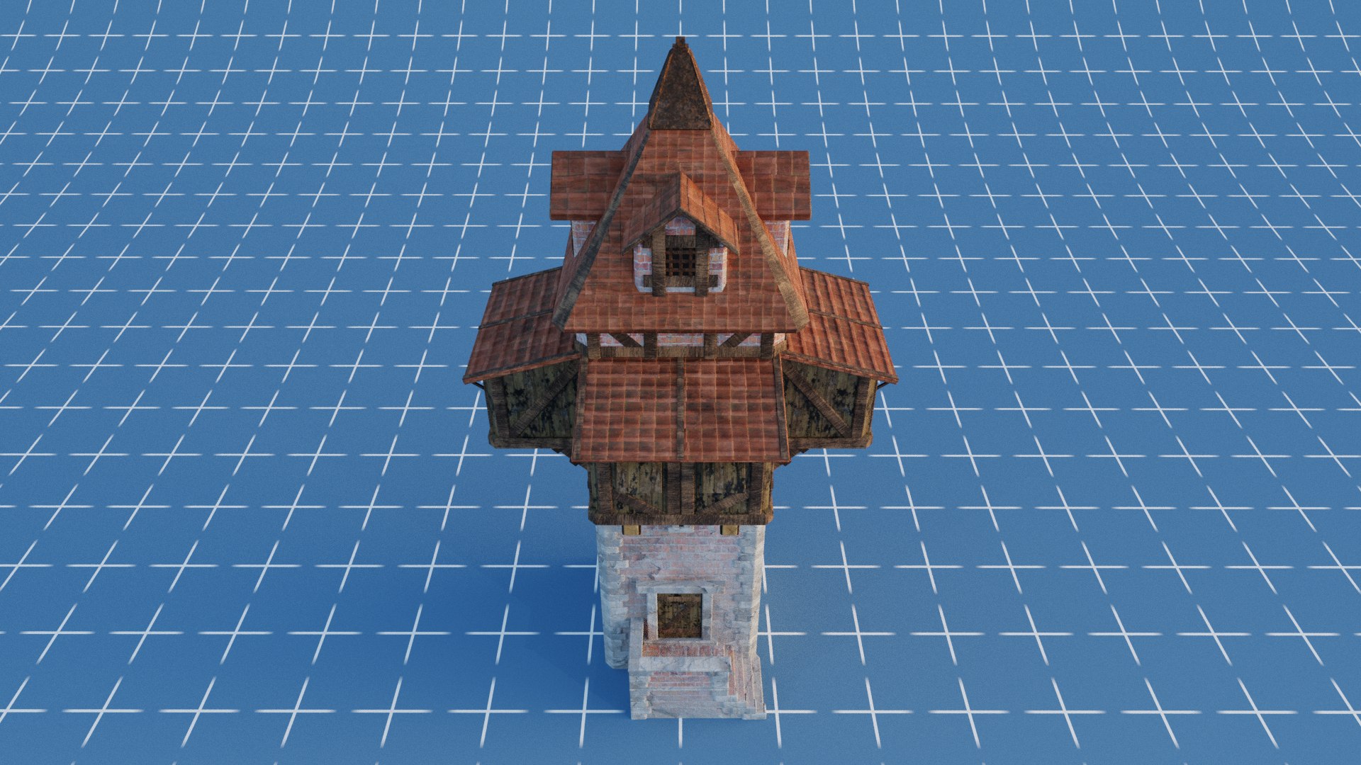 3D Medieval Watchtower - TurboSquid 2245409