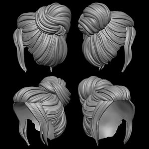female hair 3D model