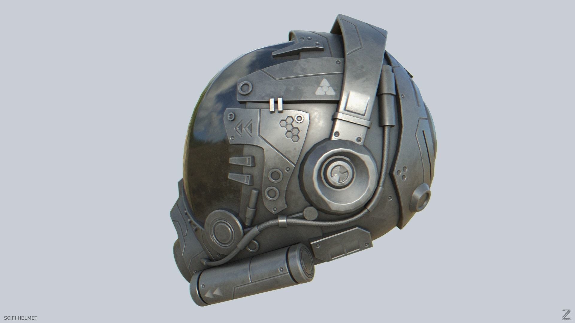 Scifi helmet 3D model - TurboSquid 2156626