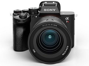 Sony Alpha 7R V with FE 16-35mm f2 8 GM II Lens 3D model