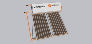 Solar Water Heater 300l 3D model