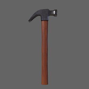 PBR Claw Hammer Wood2 3D model