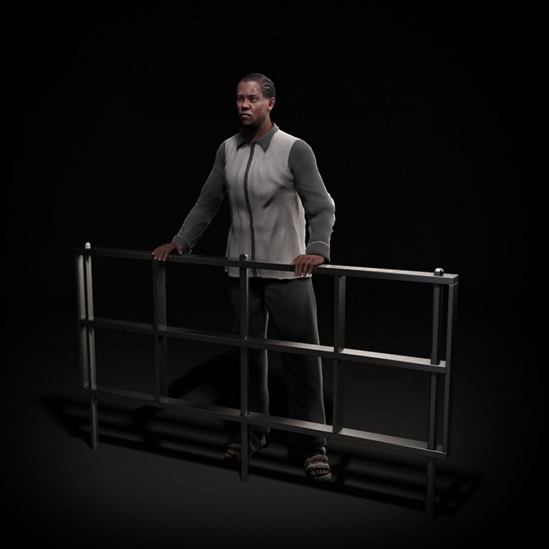 human rigged 3d model