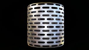 Perforated metal mesh material textures 3D model