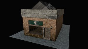 abandoned bar 3D model