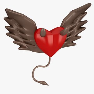 heart devil evil 3D model