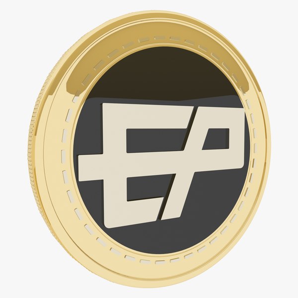 3D Etherparty Cryptocurrency Gold Coin