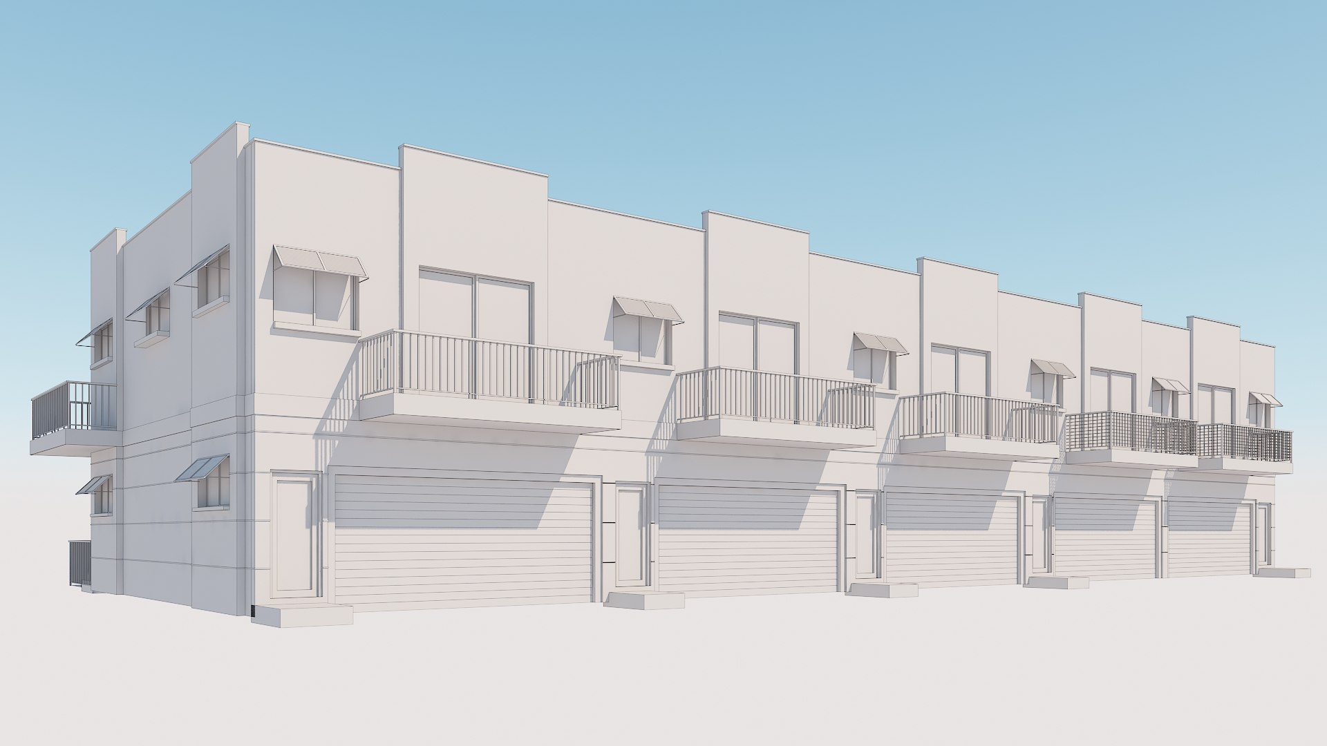 3D Town House Townhouse Model - TurboSquid 1615893