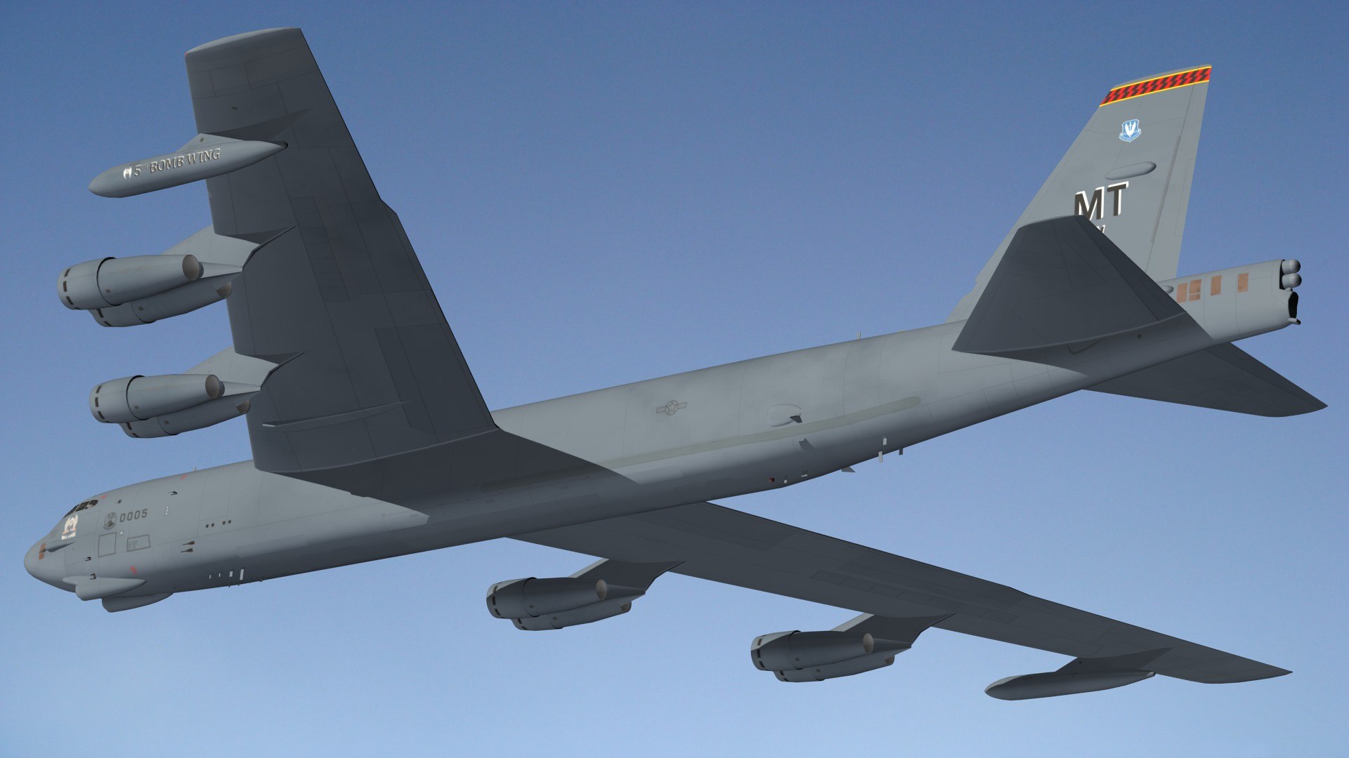 3D Boeing B52H Stratofortress - TurboSquid 2087040