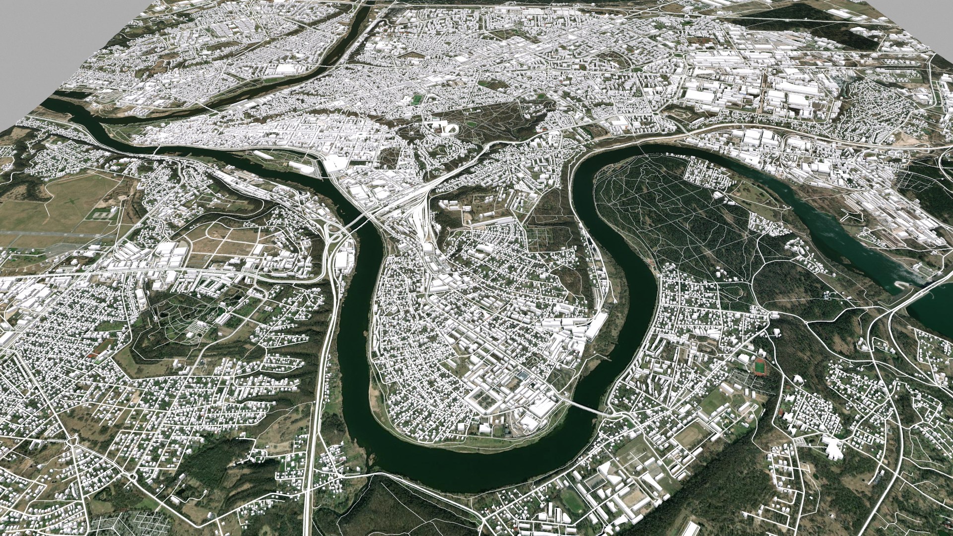 3D Model Cityscape Kaunas Lithuania - TurboSquid 2005716