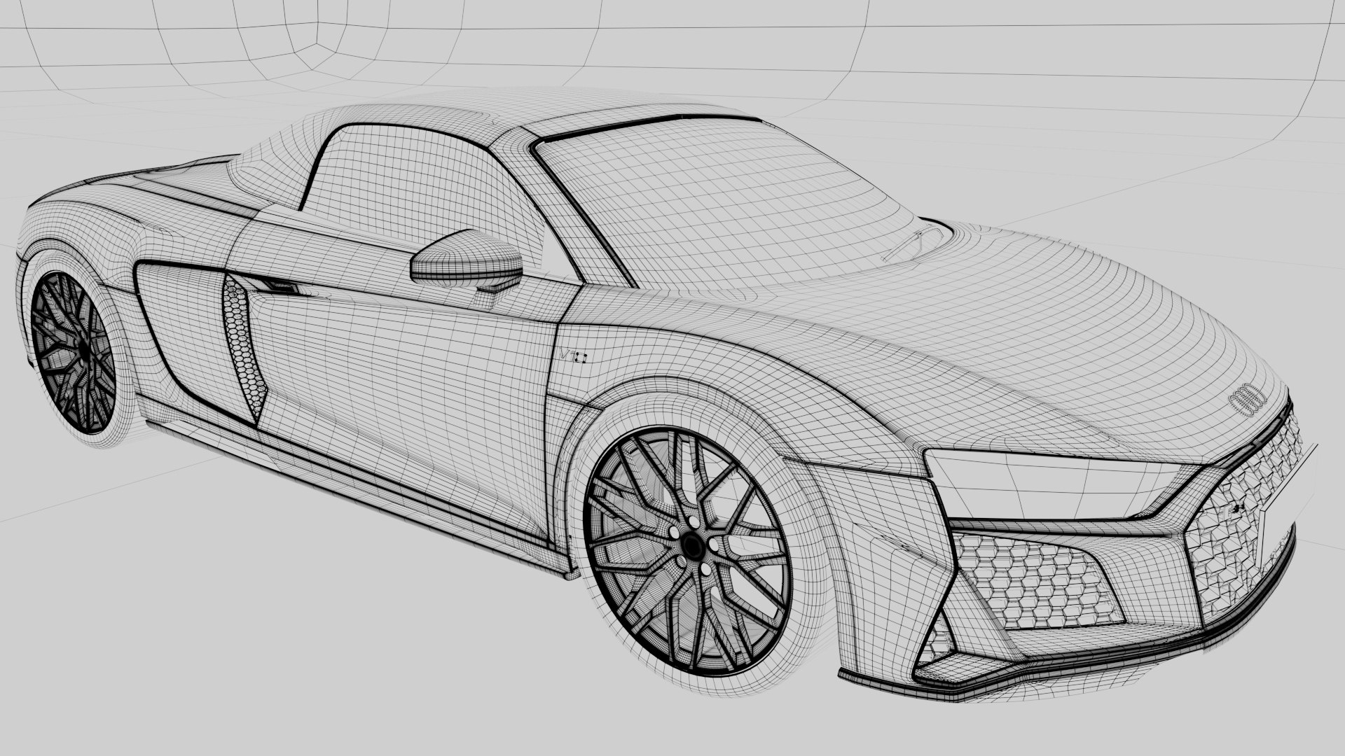 3D Audi R8 Spyder 2019 - TurboSquid 2097287
