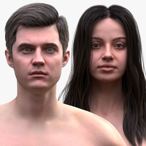 3D Woman and Man