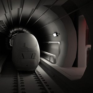 channel tunnel train stts 3d model
